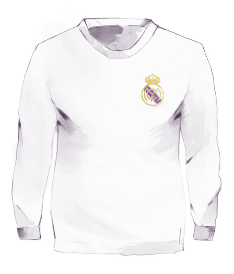 The shirt worn for the 5 European Cups